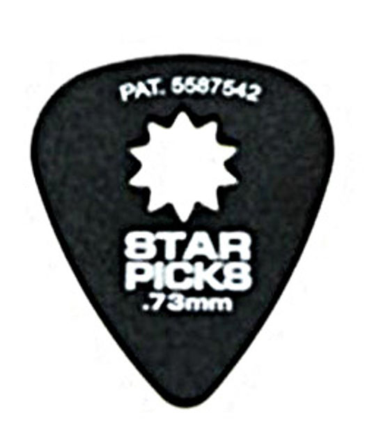 STAR PICKS  BLISTER PACK (12stk) 0,73MM Black