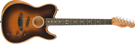 RYDDESALG | Fender American Acoustasonic® Telecaster®, Ebony Fingerboard, Sunburst