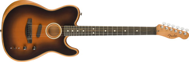 RYDDESALG | Fender American Acoustasonic® Telecaster®, Ebony Fingerboard, Sunburst