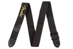 Fender® Black Polyester Logo Straps