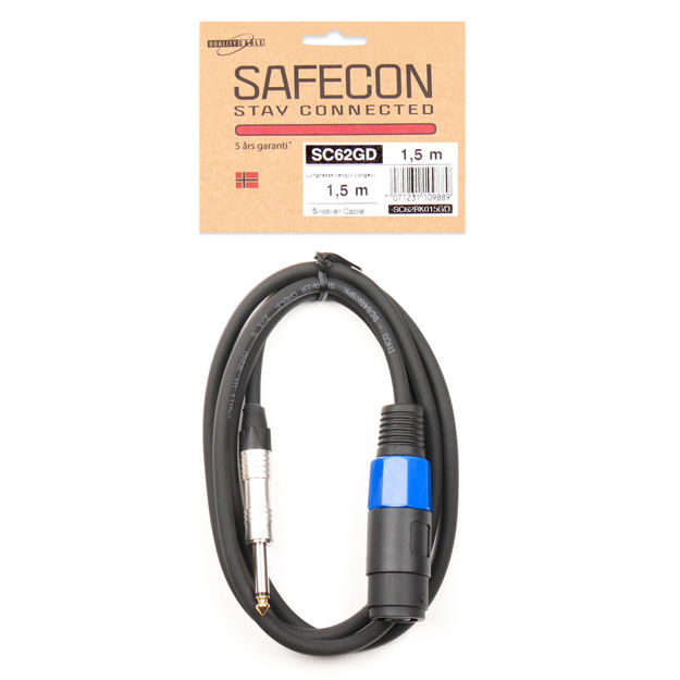 SAFECON SC62 GD 1,5m jack/hun-speakon