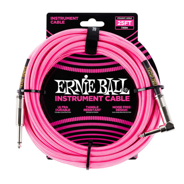 Ernie Ball EB-6083 INST CABLE N.PINK 5.4M