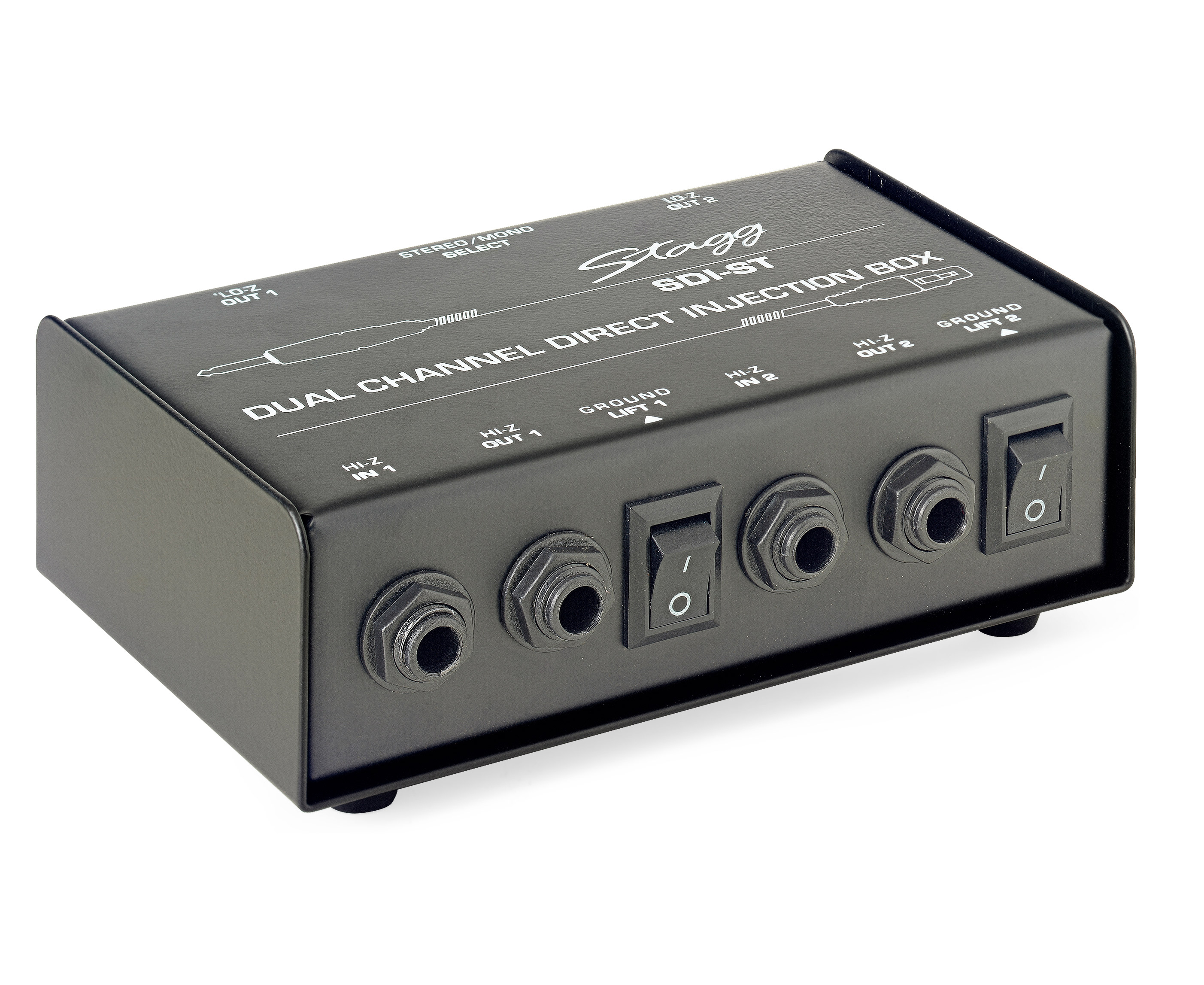 4Sound. STAGG SDIST 2 kanals passiv DI boks