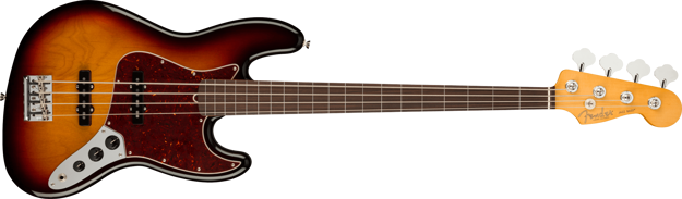 Fender American Professional II Jazz Bass® Fretless, Rosewood Fingerboard, 3-Color Sunburst
