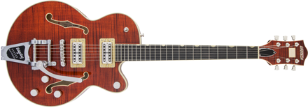 Gretsch G6659TFM Players Edition Broadkaster® Jr. Center Block Single-Cut with String-Thru Bigsby® and Flame Maple