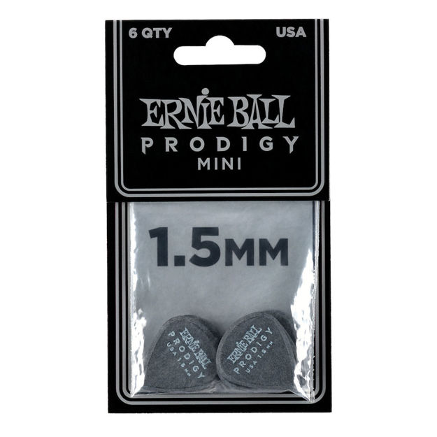 Ernie Ball EB-9200 PRODIGY-PICK-BK-3s,6PK