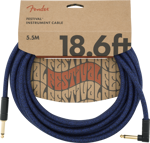Fender Angled Festival Instrument Cable, Blue