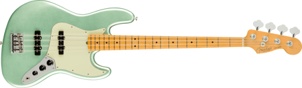 Fender American Professional II Jazz Bass®, Maple Fingerboard, Mystic Surf Green