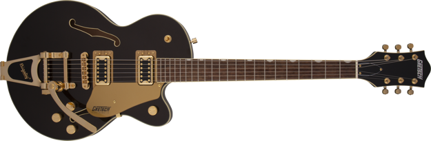 Gretsch G5655TG Electromatic® Center Block Jr. Single-Cut with Bigsby® and Gold Hardware, Laurel Fingerboard, Black Gold