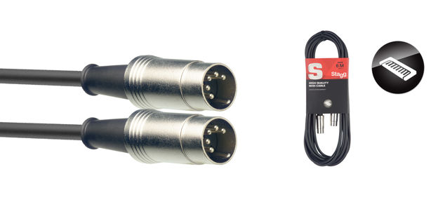 STAGG SMD1 midi cable 1m