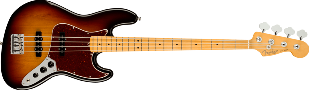 Fender American Professional II Jazz Bass®, Maple Fingerboard, 3-Color Sunburst