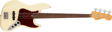 Fender American Professional II Jazz Bass® Fretless, Rosewood Fingerboard, Olympic White