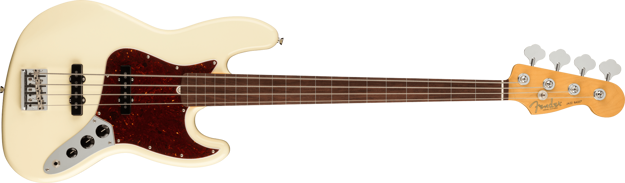 Fender American Professional II Jazz Bass® Fretless, Rosewood Fingerboard, Olympic White