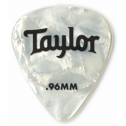 Taylor Celluloid 351 Picks, White Pearl, 0.96mm, 12-Pack