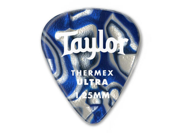 Taylor Premium Darktone® 351 Thermex Ultra Picks, Blue Swirl, 1.25mm, 6-Pack
