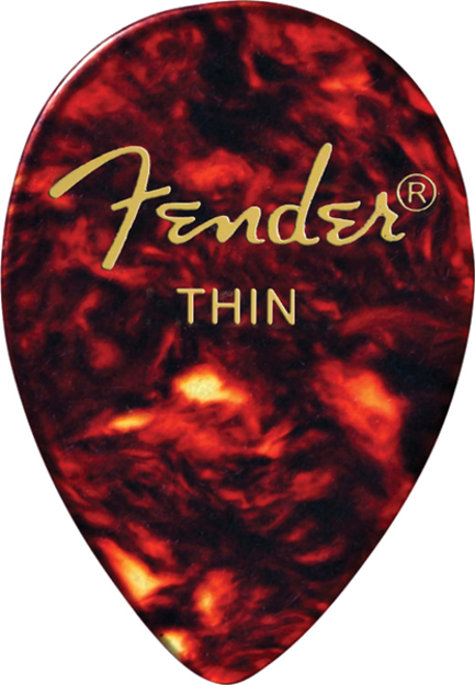 Fender 358 Shape Classic Celluloid Picks - 12 Pack