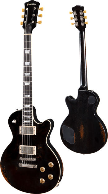 Eastman SB59/v BK - Antique Black Varnish, Lollar Custom wound and aged Imperial humbuckers, w/Case