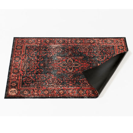DRUMnBASE VP130-RBL Vintage Persian Red/Black Stage Mat, 130x90 cm