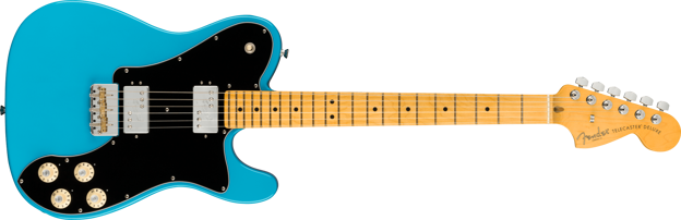 Fender American Professional II Telecaster® Deluxe, Maple Fingerboard, Miami Blue