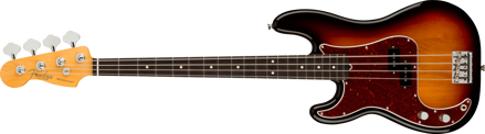 Fender American Professional II Precision Bass® Left-Hand, Rosewood Fingerboard, 3-Color Sunburst