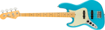 Fender American Professional II Jazz Bass® Left-Hand, Maple Fingerboard, Miami Blue