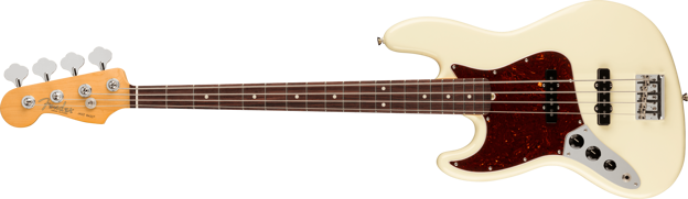 Fender American Professional II Jazz Bass® Left-Hand, Rosewood Fingerboard, Olympic White