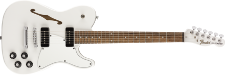 Fender Jim Adkins JA-90 Telecaster® Thinline, Laurel Fingerboard, White