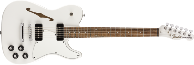 Fender Jim Adkins JA-90 Telecaster® Thinline, Laurel Fingerboard, White