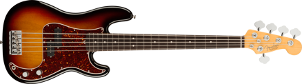 Fender American Professional II Precision Bass® V, Rosewood Fingerboard, 3-Color Sunburst