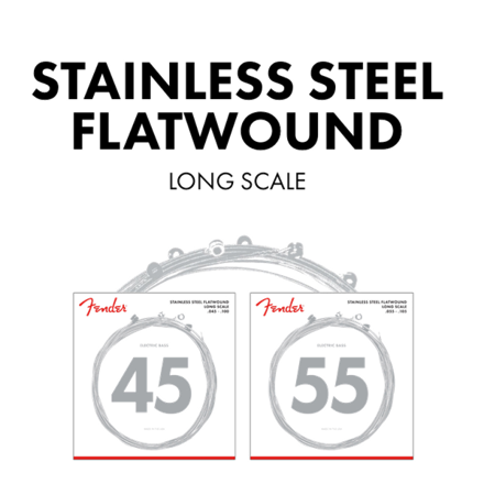 Fender 9050 Stainless Flatwound Bass Strings