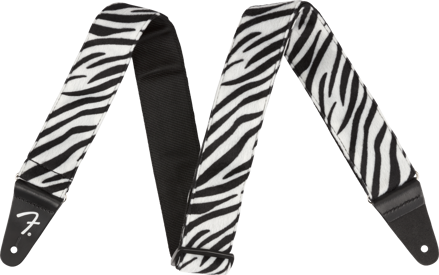 Fender Wild Zebra Print Strap, 2"