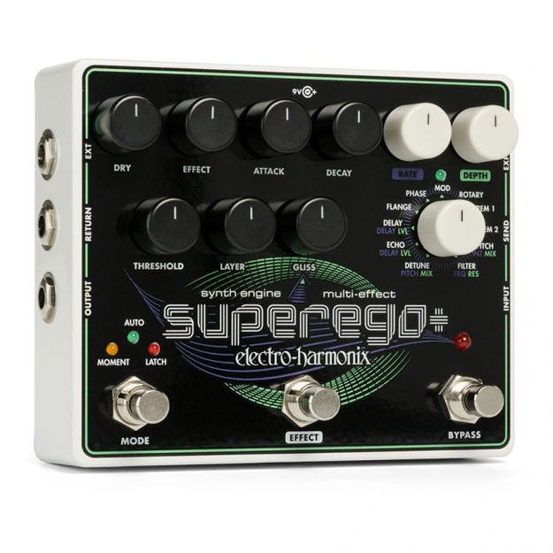 Electro-Harmonix SUPEREGO PLUS Super Synth Engine w/effects and more, 9.6DC-200 PSU included
