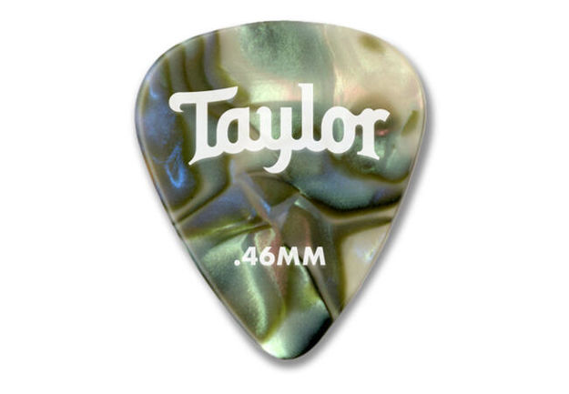 Taylor Celluloid 351 Picks, Abalone, 0.46mm, 12-Pack
