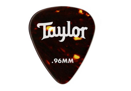 Taylor Celluloid 351 Picks, Tortoise Shell, 0.71mm, 12-Pack
