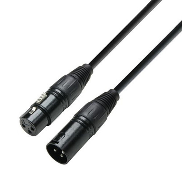 Adam Hall Cables K3 DMF 0300 - DMX Cable XLR male to XLR female 3 m | pris pr stk