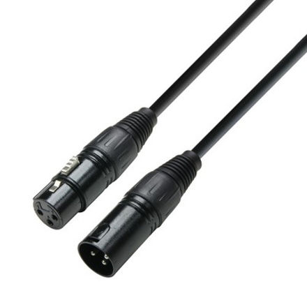 Adam Hall Cables K3 DMF 0150 - DMX Cable XLR male to XLR female 1.5 m | pris pr stk