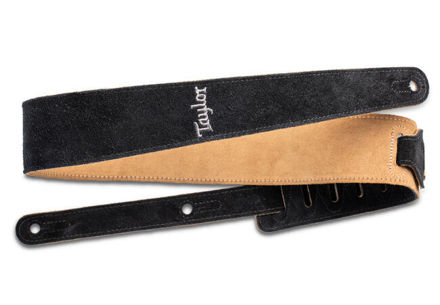 TaylorWare 4401-25 Taylor Strap, Embroidered Suede, Black,2.5"