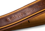 TaylorWare 4118-25 Taylor Nouveau Strap, Med Brown Leather, 2.5" Brn, Butterscotch, Distress Brn