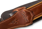 TaylorWare 4107-25 Taylor Century Strap, Med Brown Leather, 2.5" Med Brown/Butterscotch/Black