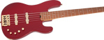 Charvel Pro-Mod San Dimas® Bass JJ V, Caramelized Maple Fingerboard, Candy Apple Red