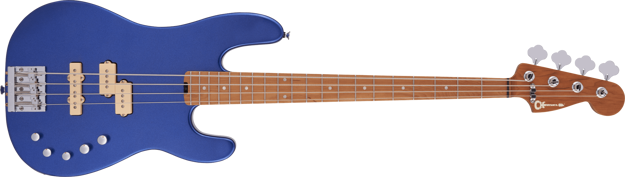 Charvel Pro-Mod San Dimas® Bass PJ IV, Caramelized Maple Fingerboard, Mystic Blue