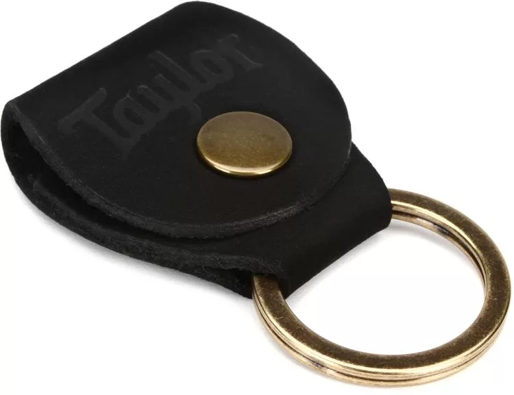 Taylor Key Ring w/Pick Holder - Black Nubuck