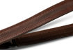 Taylor Slim Leather Strap, Chocolate Brown w/ Engraving,1.50",Emobossed Logo