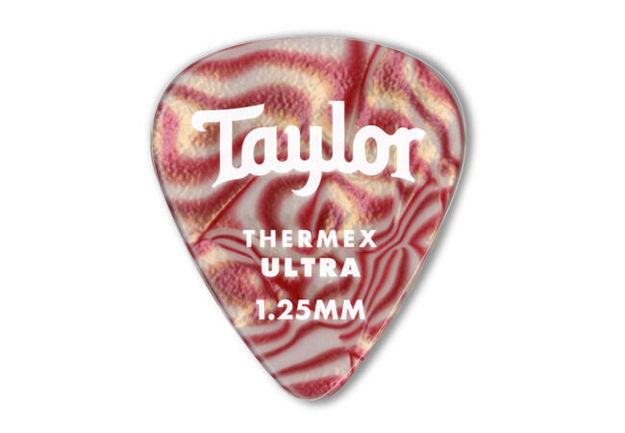 Taylor Premium Darktone® 351 Thermex Ultra Picks, Ruby Swirl, 1.25mm, 6-Pack