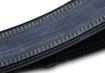 TaylorWare 4300-25 Taylor Blue Denim Strap,Navy Leather Edges,2.5" Embossed Logo