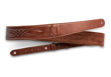 TaylorWare 4201-20 Taylor Vegan Leather Strap,Med Brown w/Stitching 2.0",Embossed Logo