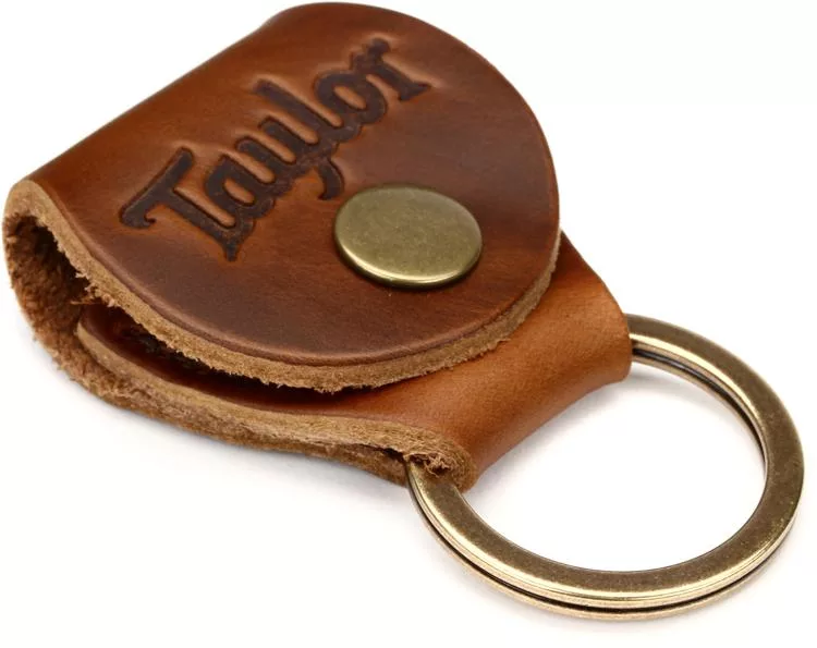 Taylor Key Ring w/Pick Holder - Medium Brown Nubuck