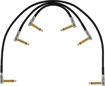 BOSS 3 Pack of 4" / 10cm PATCH CABLE WITH PANCAKE JACK PLUGS