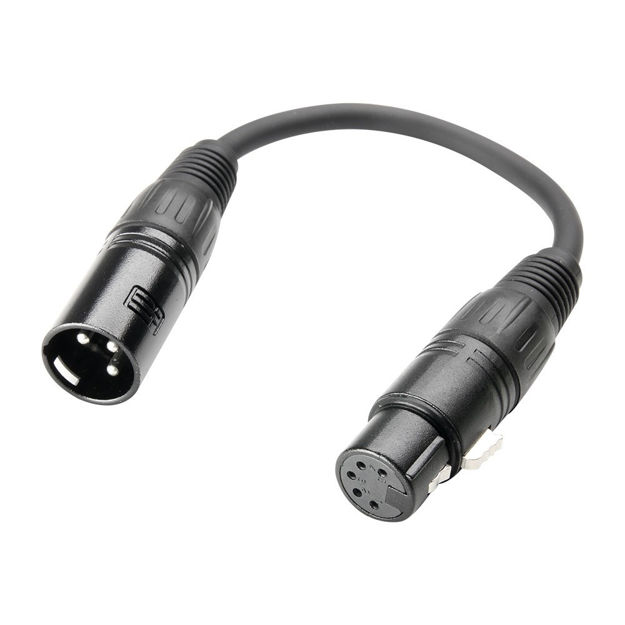 Adam Hall Cables K3 DHM 0020 - DMX Adapter XLR 5-pin to XLR 3-pin 0.2 m