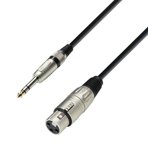 Adam Hall Cables K3 BFV 0300 Mic. Cable XLR-St.Jack, 3 m